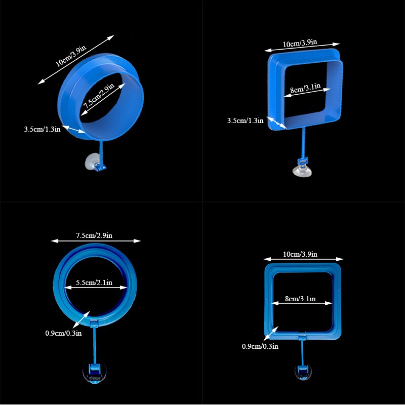 Fish Feeding Aquarium Fish Tank Ring Feeder Station Floating Food Water Plant Circle 1pcs Feeding Ring Aquarium Fish Feeder