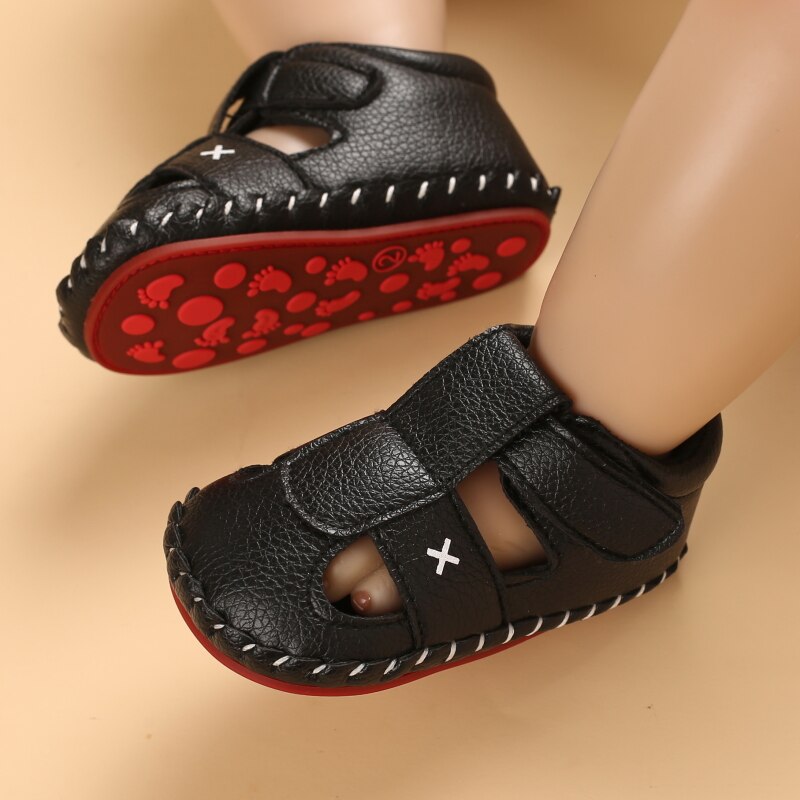 Baby Schuhe Mädchen Jungen Sandalen Neugeborenen Baby Schuhe PU Leder Nicht-Unterhose 0-18 Monate Wanderschuhe Erste Gehhilfe Baby Schuhe