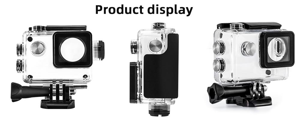 Para Eken H9 Sj4000 Gopro 7 6 5 4K, cámara deportiva de acción para buceo, funda carcasa impermeable, Kit de accesorios protectores de caja