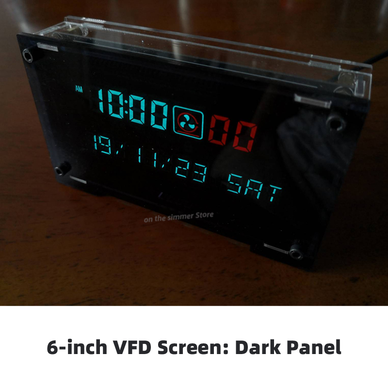 Vfd Scherm Vfd Klok Vacuum Fluorescent Display Elektronische Klok Super Kosteneffectieve Prachtige: Dark Panel