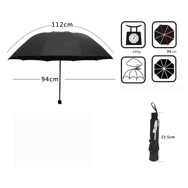 The Middle Finger Umbrella Personality Sunny and Rainy Umbrella Travel Windproof Folding Umbrellas Rain Gear