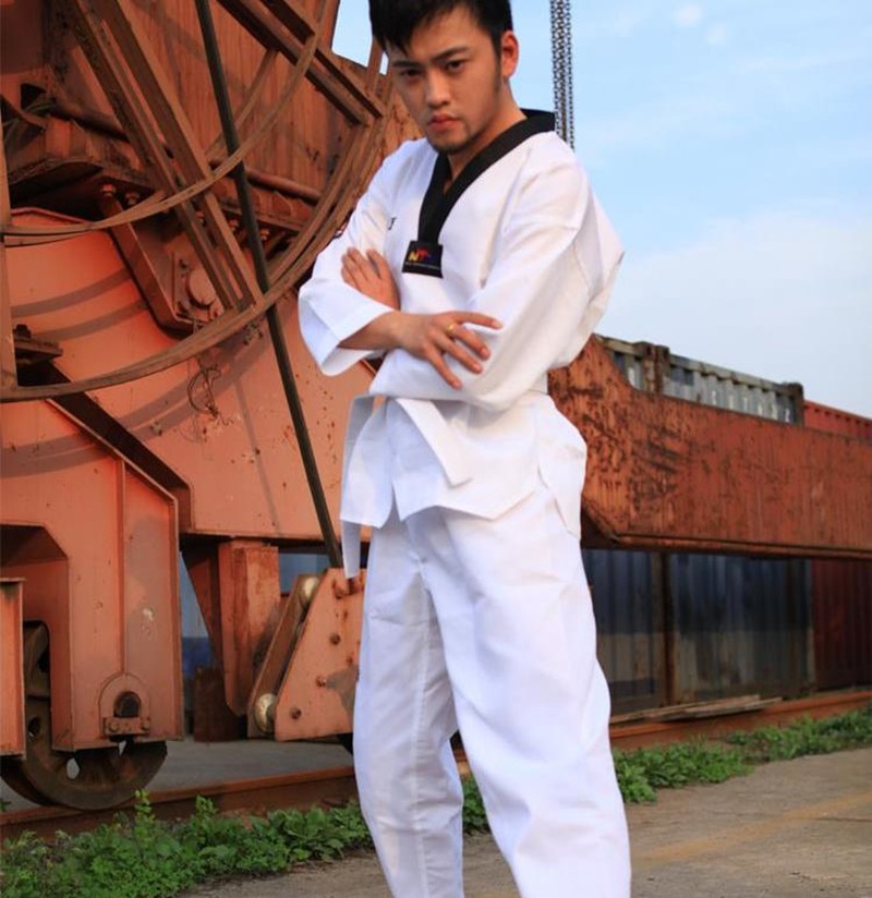 LF1, conjunto de ropa de Taekwondo para niños adultos, ropa de algodón de , uniforme de Taekwondo