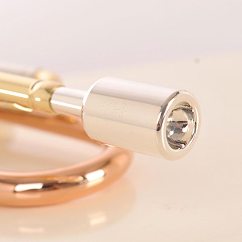 Accesorios de pieza Musical estándar, sustitución de instrumento Musical, boquilla de trompeta de latón portátil pequeña y duradera para principiantes