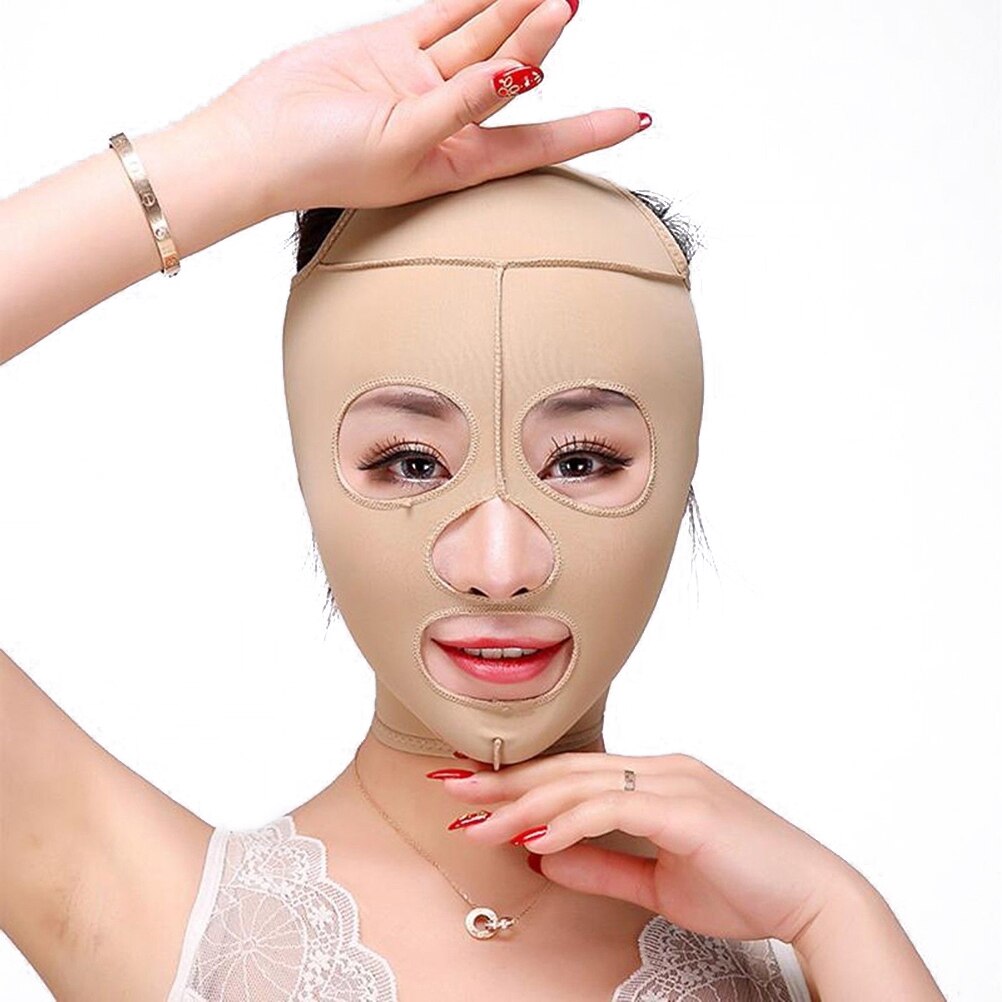 Tynde ansigtsværktøjer sundhedspleje massage fuld ansigtsløftmaske slankende ansigtsmassage bandage s/m/l/xl lift-up chin v face shaper