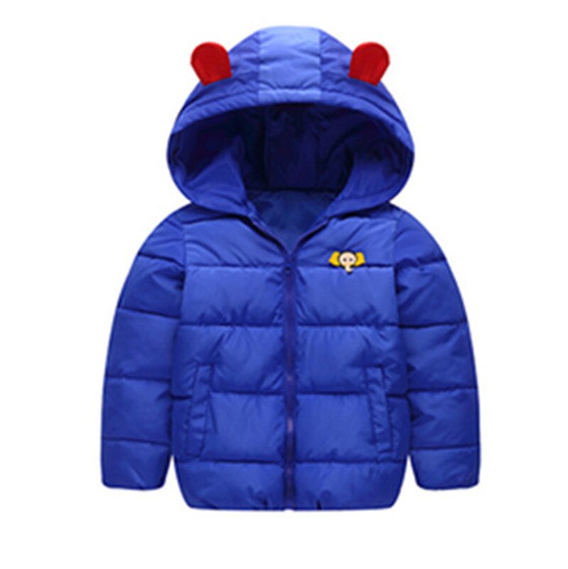 Rusland Kinderen Kleding Winter Down Jas Jongen Bovenkleding Jas Dikke Waterdichte Snowsuit Baby Meisje Kleding Parka Baby Overjas: Blauw / 130cm