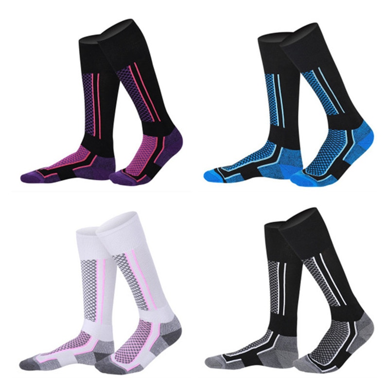 Varmebehandling kvinder / mænd vinter ski sne sportssokker termisk lang ski sne vandreture sportshåndklæde sokker