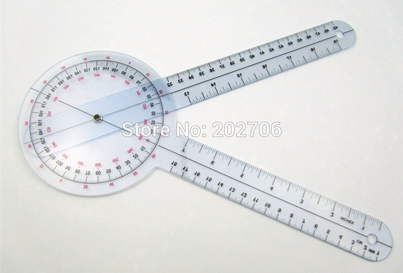 Ultrassist Premium Goniometer Set (3 Pieces), 360 Degree 6", 8", 12