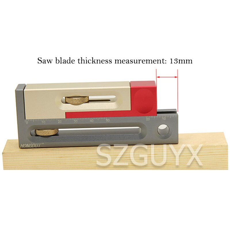 Table scie fente régleur mortaise et tenon outil travail du bois mobile mesure bloc Tenon longueur compensation