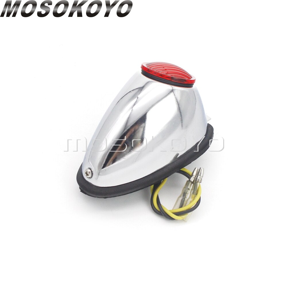 Guardabarros Sidecar de 12V, luz trasera de frenos cromada para BMW Zundapp DB KS KS750 M1 M1M M1S M72 R12 R75 R51 R61 R66 R71 K750