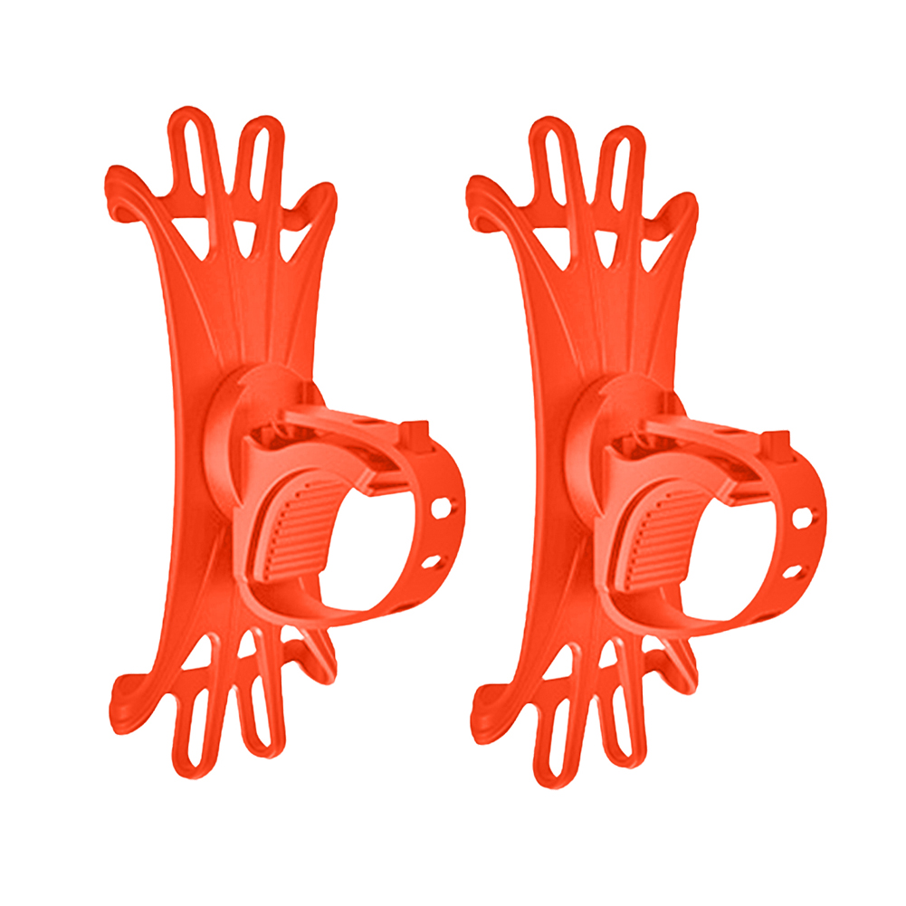 Bike Phone Holder 360° View Universal Motorcycle Bicycle Phone Holder Silicone Shockproof Bracket GPS Clip Mobile Phone Stand: Pink