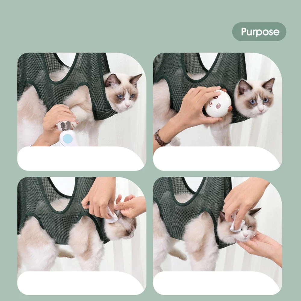 Pet Grooming Hangmat Vaste badtas voor nagelsnijden Anti-kras Hond Kat Trimmen Terughoudendheid Tas Kat Schoonheid Hangende dierbenodigdheden