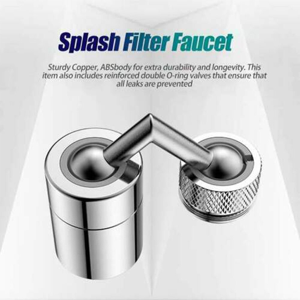 Flexible Extended Sprayer Kitchen Sink Tap Bathroom Basin Rotatable Filter Anti Splash Filter Faucet Movable Kitchen Tap Water
