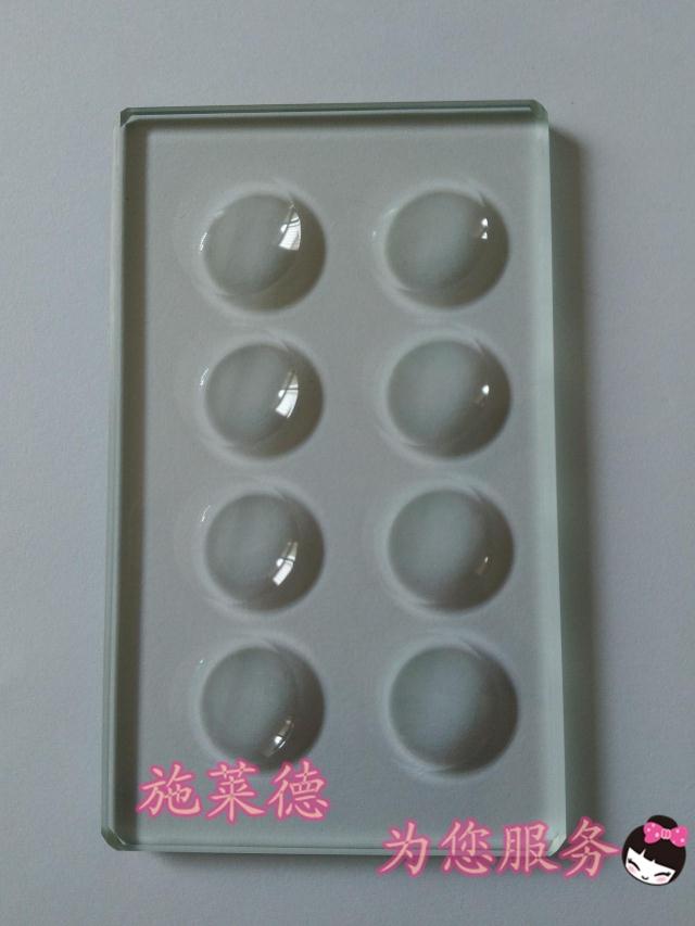 Biological Microscope Circular Concave Cavity Blank Slide Optical Glass Multiple Wells Optional Bio-microscope Science Accessory