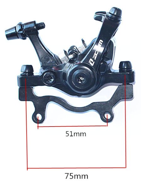 ZOOM Bicycle Brake Mountain MTB Bike Brakes Caliper Front Rear Disc HS1/G3 160/180 Rotor different to Avid BB7/ BB5 parts: Rear