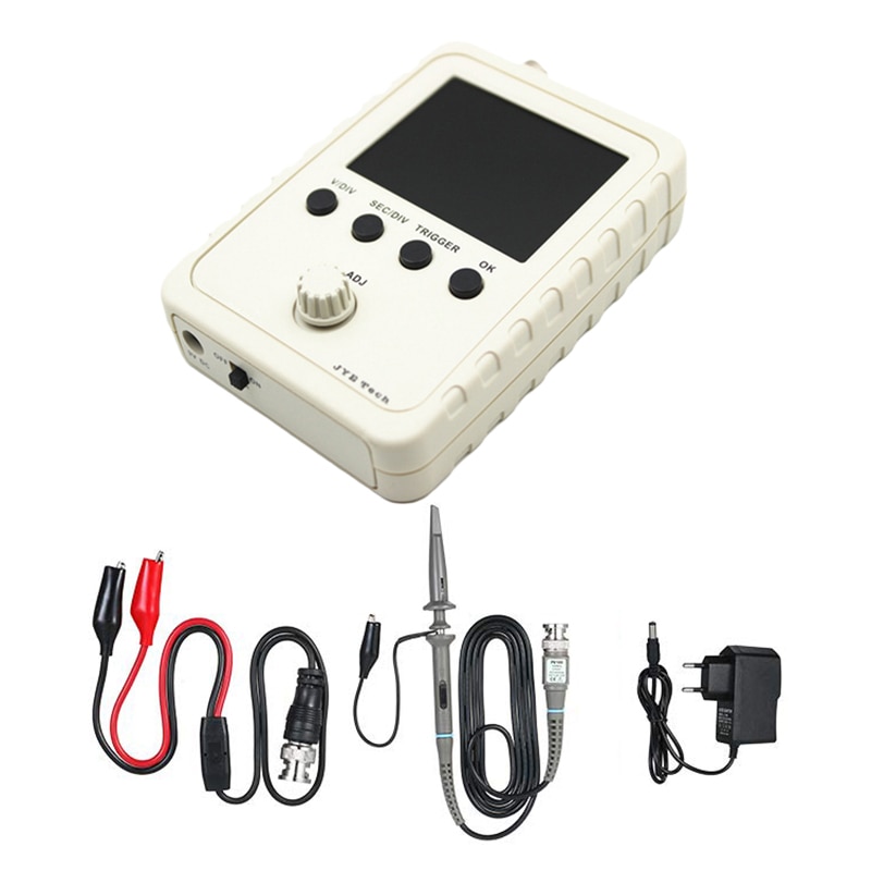 2,4 zoll TFT DIY Digitale Oszilloskop Bausatz mit Energie Adapter und BNC-Clip Kabel Sonde DS0150 (EU Stecker)