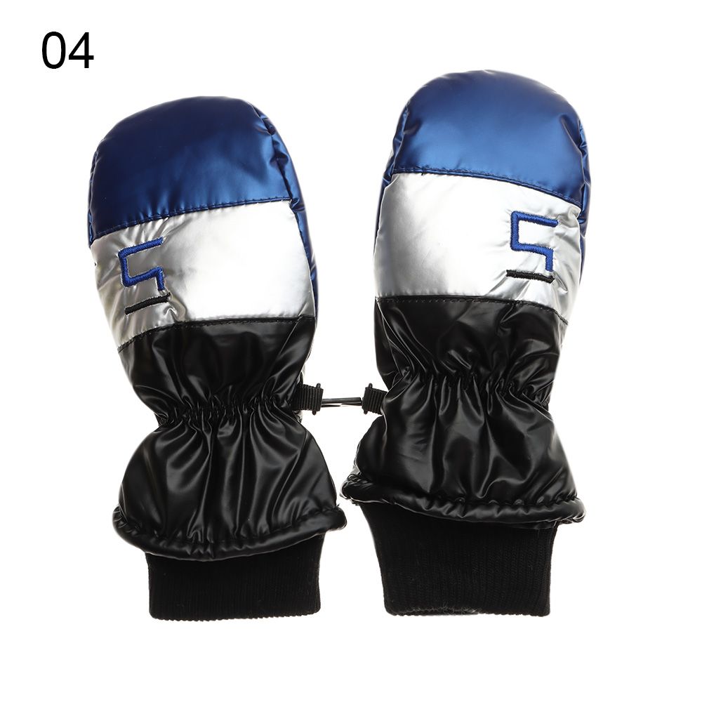 1 Paar Kinderen Ski Handschoenen Lange Mouwen Wanten Winter Winddicht Waterdicht Dikke Warm Antislip Herten Konijn 7-14 Jaar Oud: 4