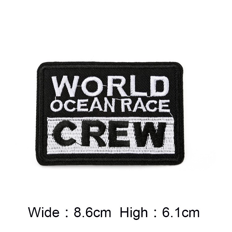 Computer embroidery black and white patch patch clothing accessories badge computer embroidery patch cloth: 18