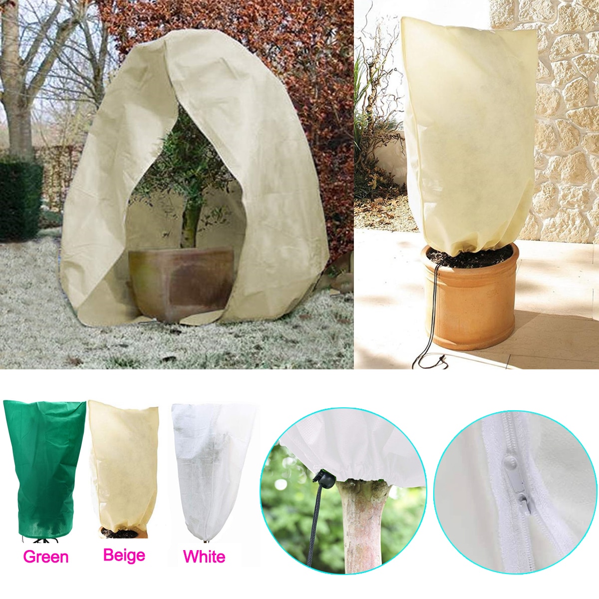 Plant Cover Winter Warm Cover Tree Shrub Plant Protecting Bag Frost Protection For Yard Garden Plants Small Tree Against Cold