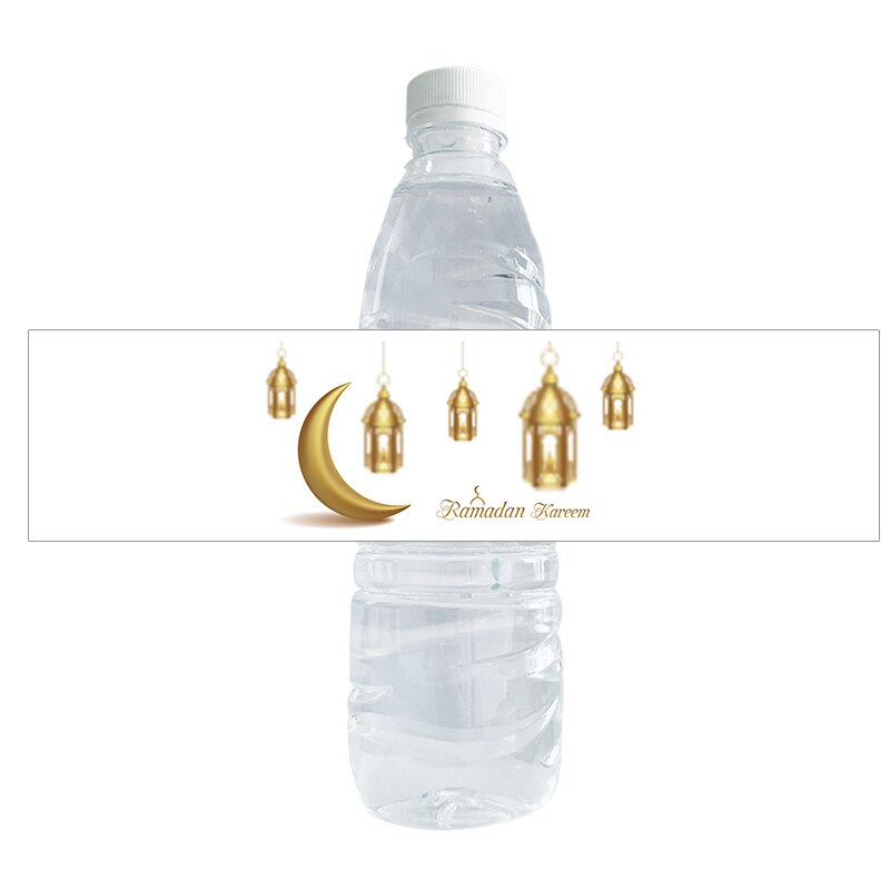 Ramadan Mubarak Water Fles Stickers Decor Islamitische Moslim Fles Etiket Sticker Eid Al-Fitr Party Decoratie Benodigdheden