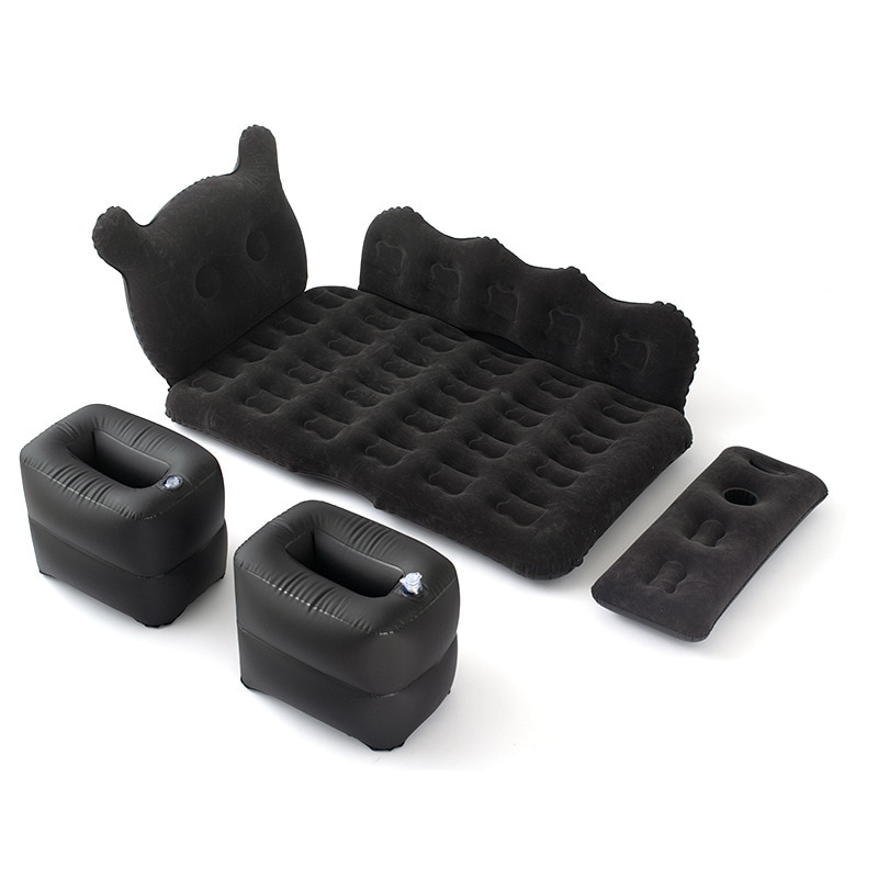 Cama de viaje para coche, alfombrilla de aire para exteriores, cojín, accesorios universales para asiento trasero, inflable, para turismo, SUV