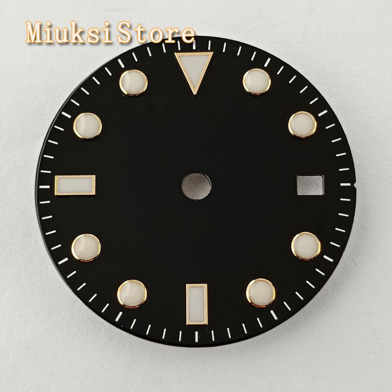 Esfera de reloj luminosa estéril de 28,5mm, ajuste del movimiento NH35, 1 ud.: Style 7