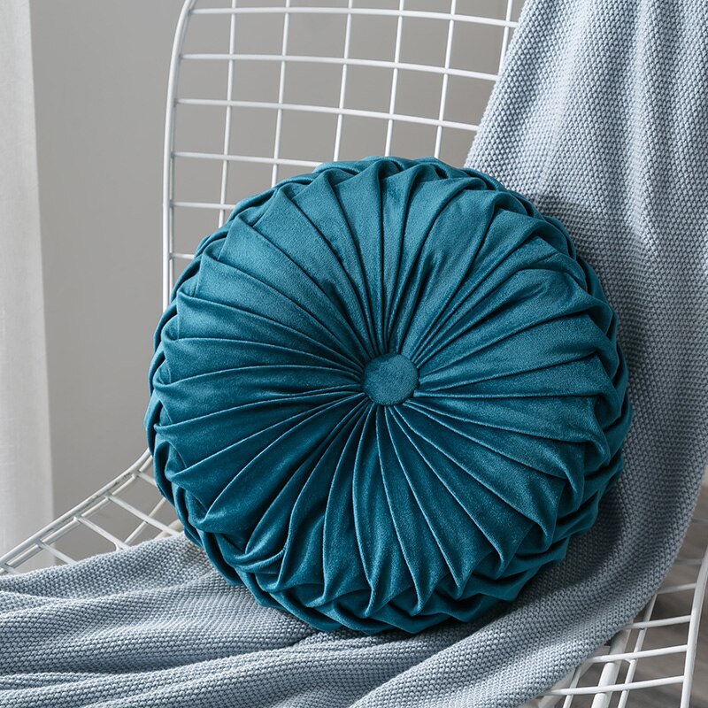 Luxe dikke sierkussens, zachte corduroy ronde decoratieve kussen, zitkussen, stoel, woondecoratie, terras voor auto, kantoor, bed, sierkussen: Lichtgroen