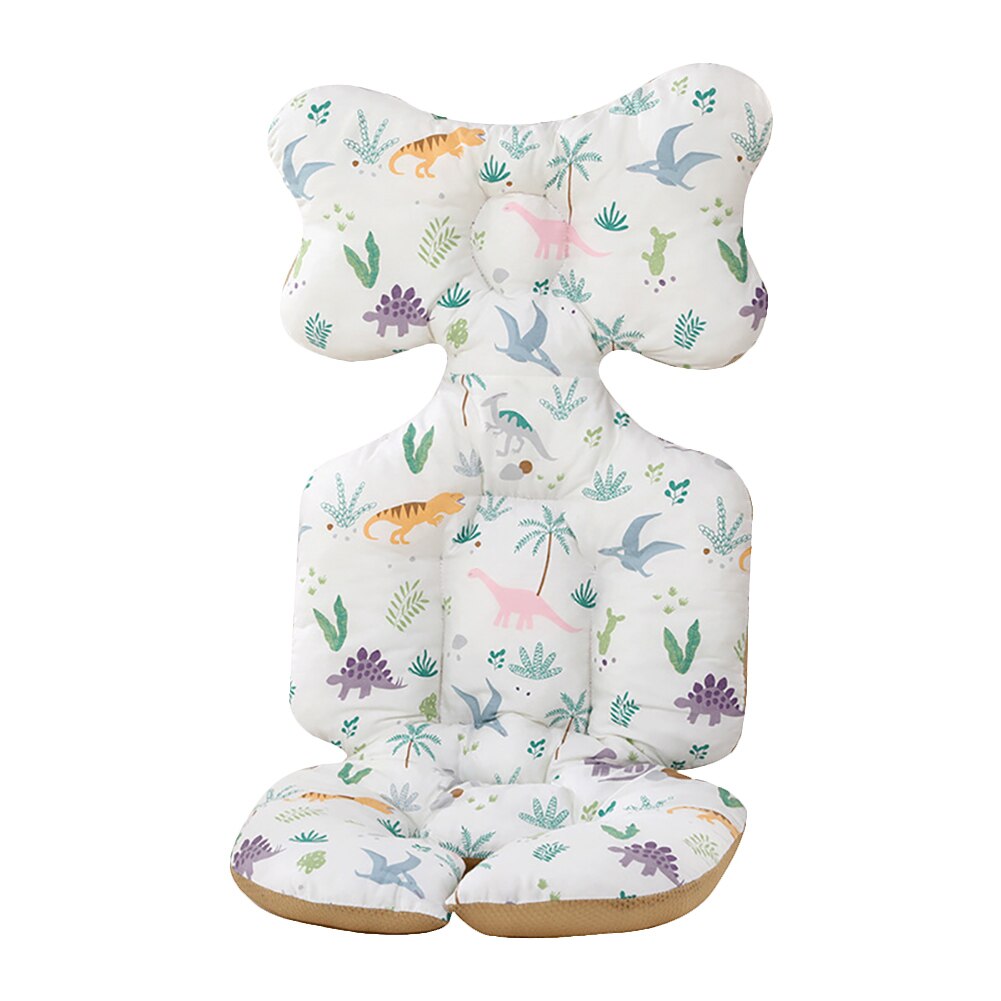 Baby Stroller Liner Baby Stroller Cotton Seat Cushion Infant Child Cart Mattress Mat Kids Carriage Pram Stroller Accessories: dinosaurs