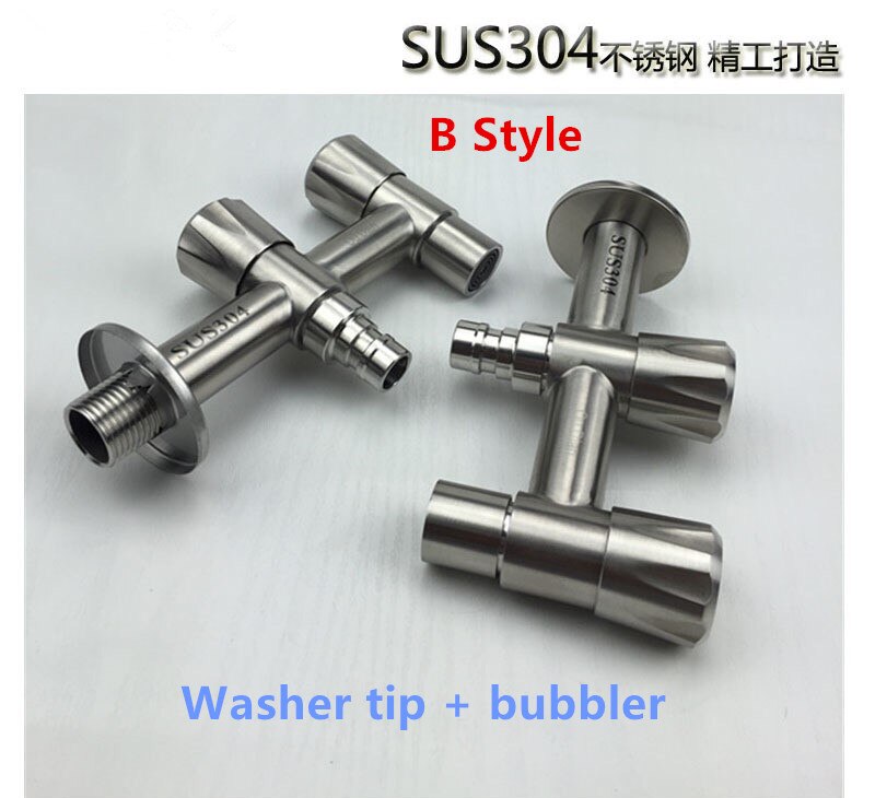 304 stainless steel Washing Machine Faucet double use bibcock Laundry Mop Pool Tap Dual Handles washing machine taps: style B