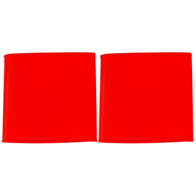 Silicone Football Leg Band Shin Pad Sleeves Slip Resistant Soccer Sock Holders Strap for Kid Adult Football Game: XXS / Red