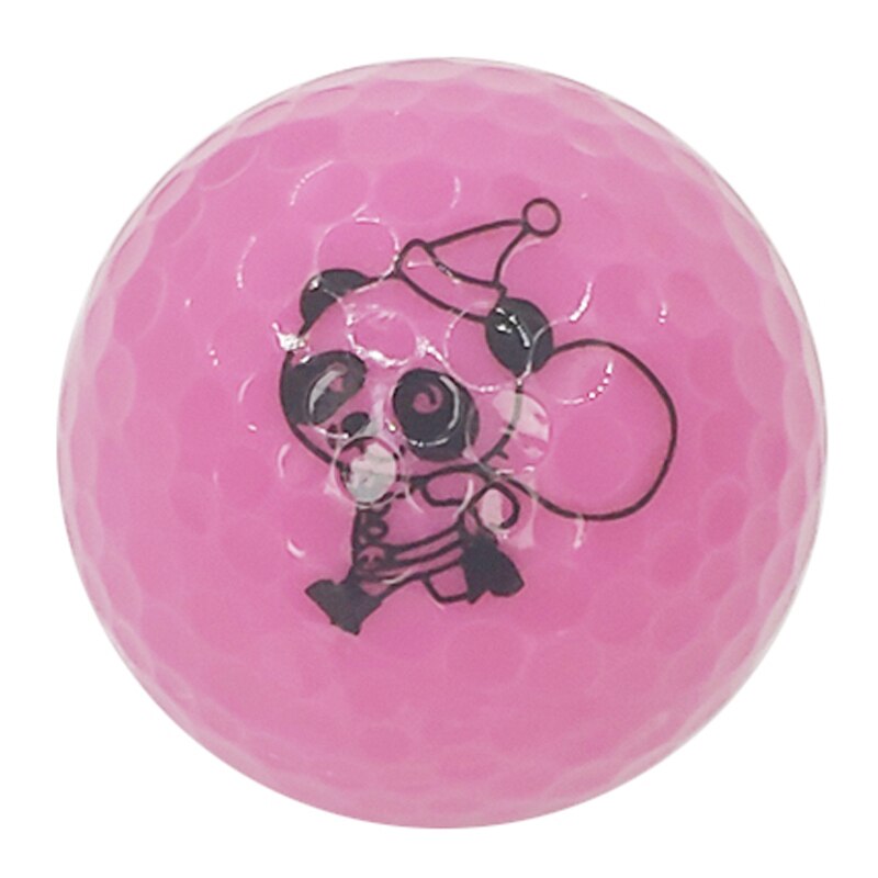 Golfbold smil farverige træningsbolde til børn drenge piger panda bold eneste plantar massage bolde 1pc golfbold 6 slags: D