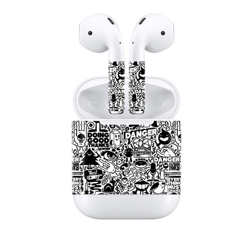 Popular Full Cover Decal for Apple AirPods for Earpiece Vinyl Stickers