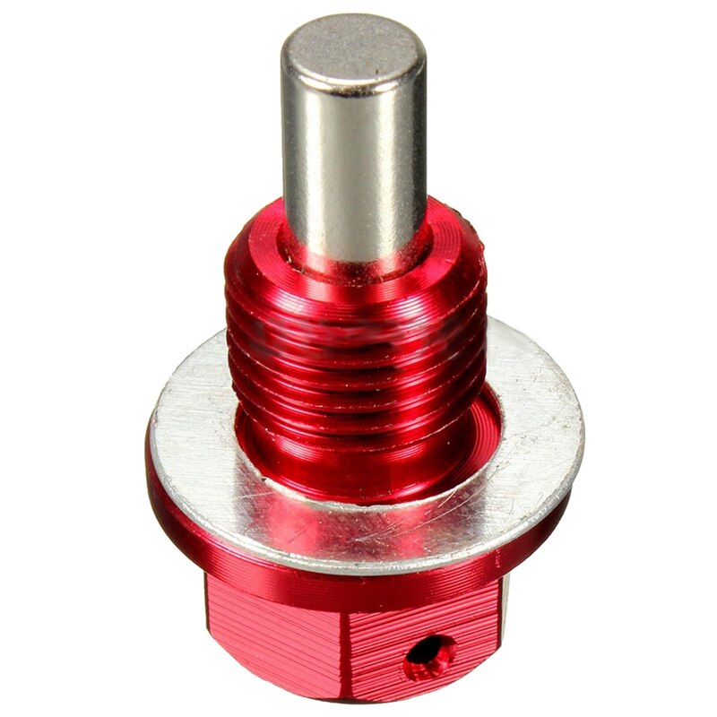 M12 X1.25 Magnetische Motorolie Pan Afvoer Filter Adsorberen Plug Bolt Crush Washer