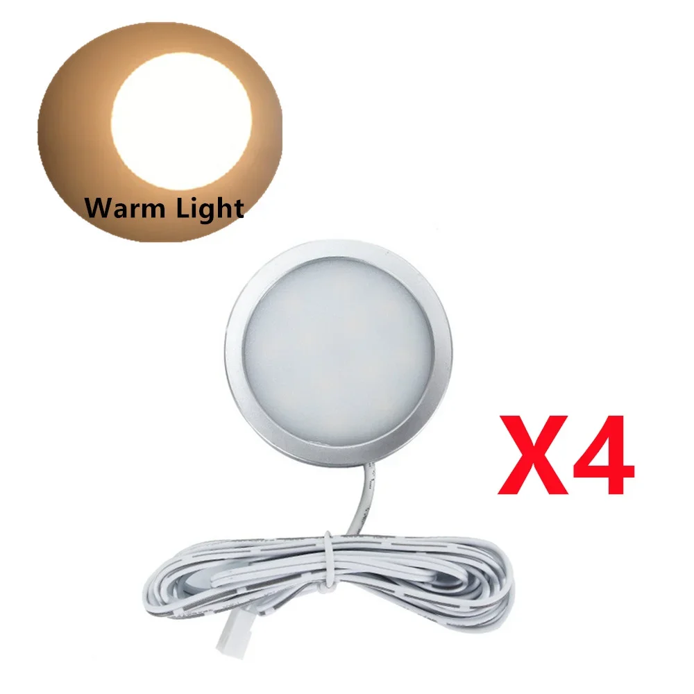 4 st led-lampa 12 volt taklampa för husbil, led-lampor för underskåp, båt, husvagn, inomhusbelysning, takbelysning för bil: Kristallblå