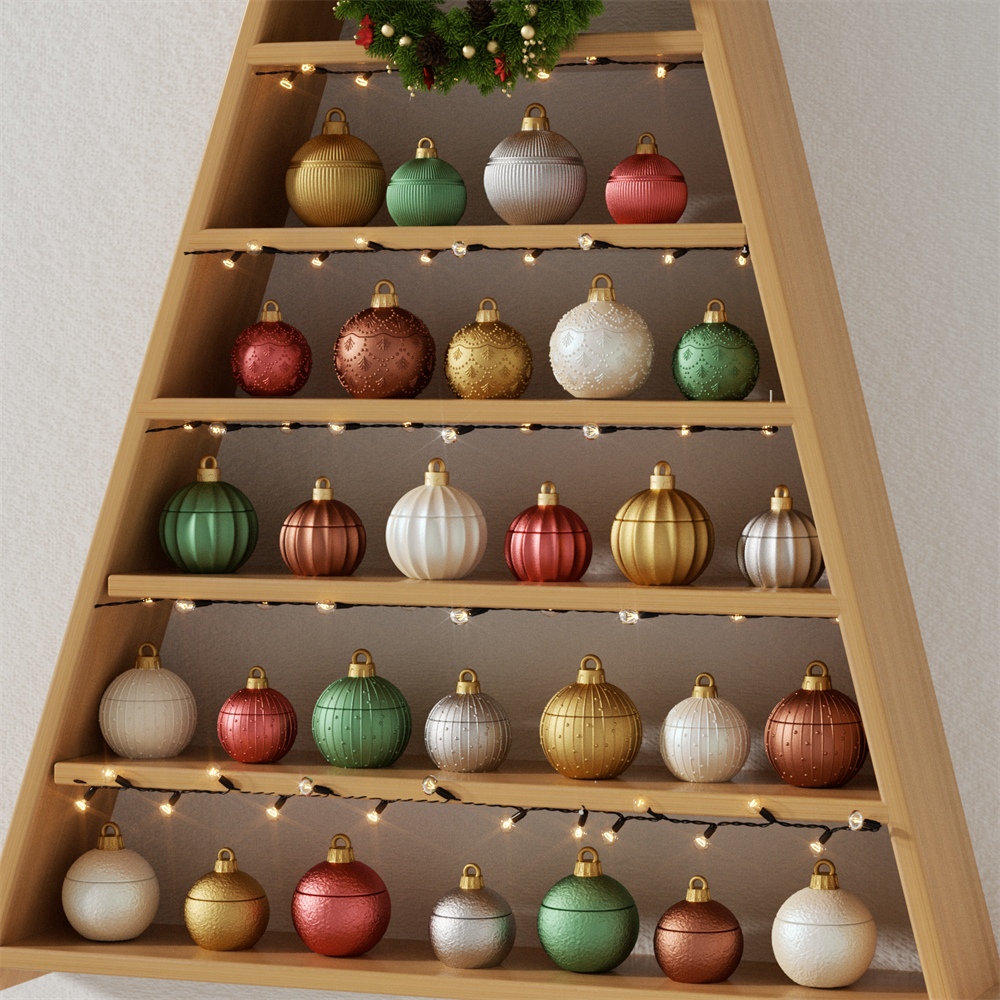 Moldes de silicona para tarro de vela, adorno centelleante de Navidad para hormigón, cemento Jesmonite, molde de repuesto de vela reutilizable, de navidad DIY