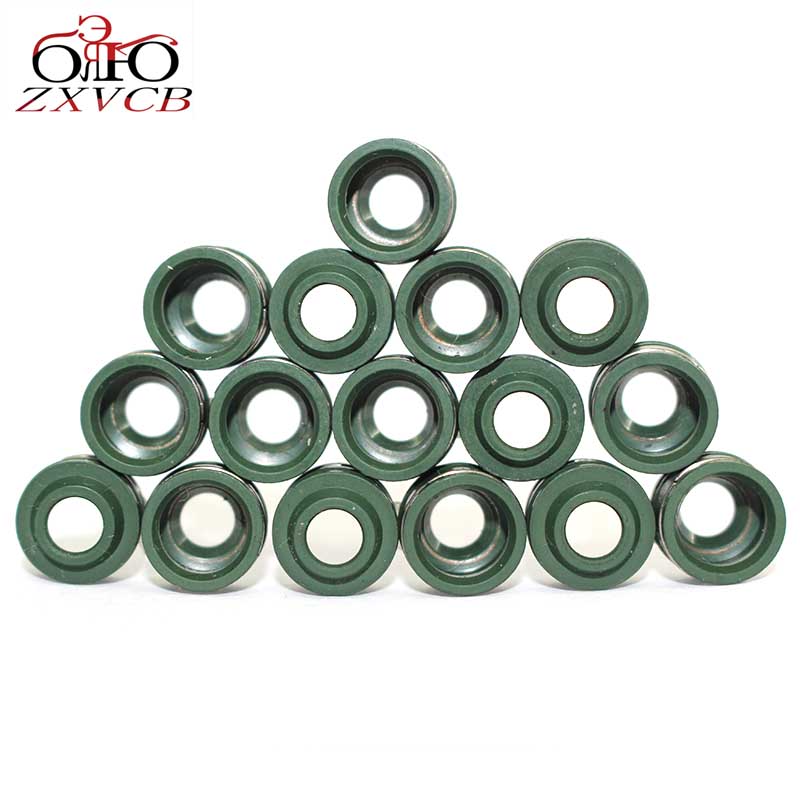 For Suzuki GSX-R/1100/600/750 GSX-R1100 GSX-R600 GSX-R750 GSXR GSX R W/WP/WS/X spiracle Motorbike Engine VALVE STEM OIL SEALS: army green