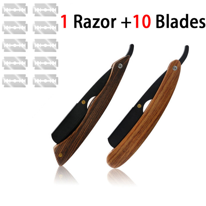 Rasoir manuel pour hommes, en acier inoxydable, pliable, tondeuse à cheveux, accessoires de coupe de cheveux