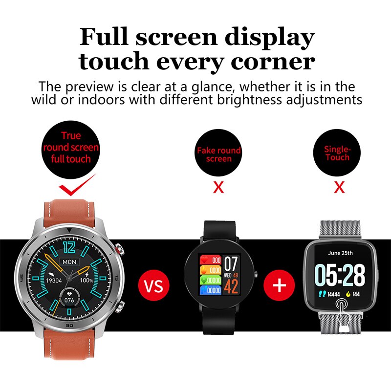 Arvin DT78 Smart Horloge Mannen Vrouwen Smartwatch Armband Fitness Activiteit Tracker Wearable Apparaten Waterdichte Hartslagmeter