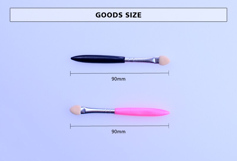 Pincel de sombra de ojos , esponja cosmética, brillo de uñas, esponja suave, delineador de ojos, aplicador para maquillaje de belleza, 10 piezas