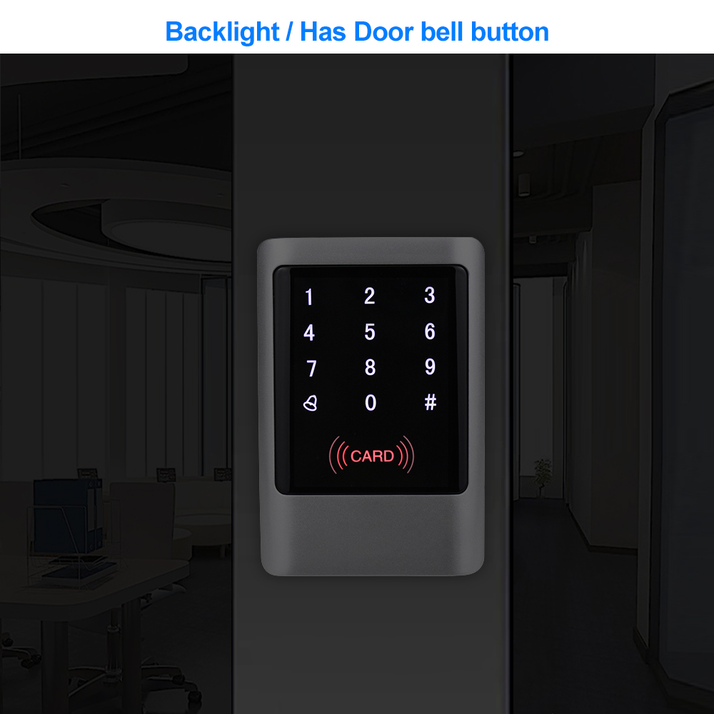 IP65 Wasserdichte RFID Keypad Access Control Board Kartenleser Standalone Access Controller System Kit 125KHz 13,56 MHz mit Schlüssel