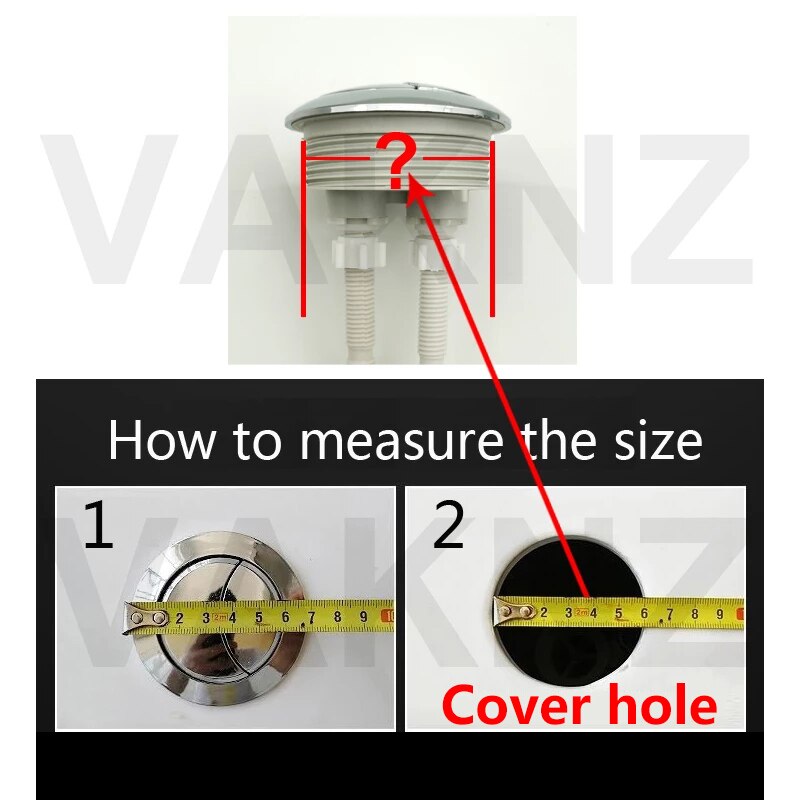 Dual Flush Toilet Tank Button Round shape Toilet Push Buttons Bathroom Accessories 58mm/48mm/38mm