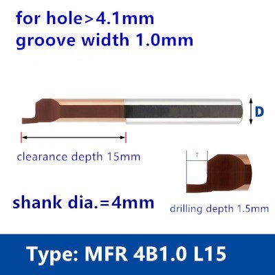 Alesatura utensile tornio tornio scanalatura fresa lega di carburo di tungsteno barra di scanalatura lavorazione del filo alesaggio del metallo per acciaio alluminio yg6: 15mm