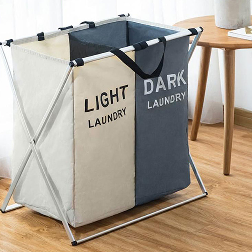 3/2/1 Foldable Girds Laundry Basket Oxford Cloth Dirty Clothes Storage Organizer Laundry Hamper Sorter Washing Laundry Basket