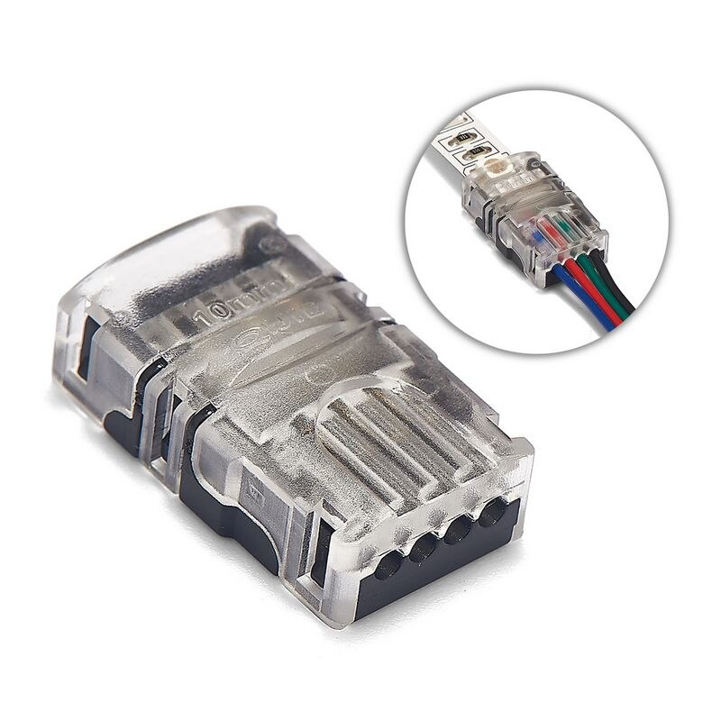 5pcs RGB LED Strip Connector 4 Pin 5050 10mm Color... – Vicedeal