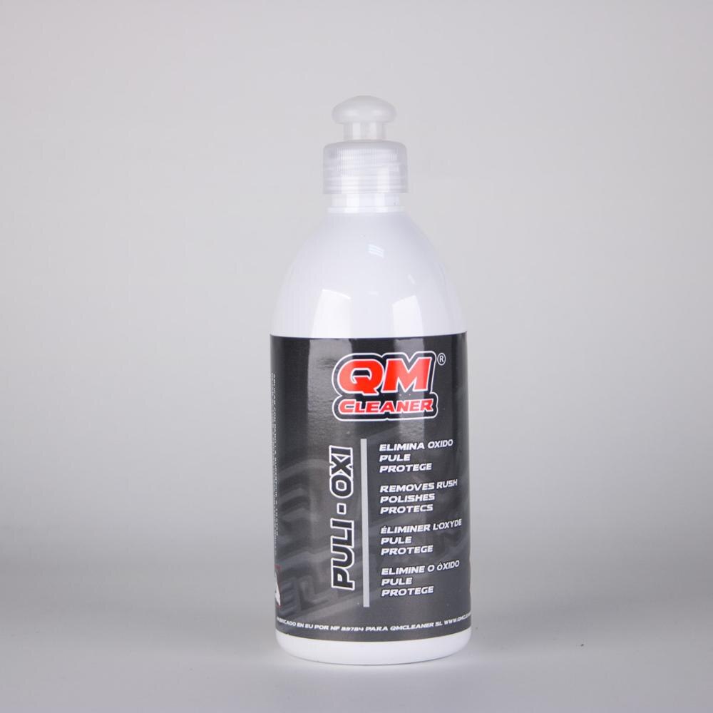 QM Cleaner Puli-Oxi, pulimento para metales, eliminador de óxido, devuelve el brillo, cuidado de cromados, limpieza de escapes