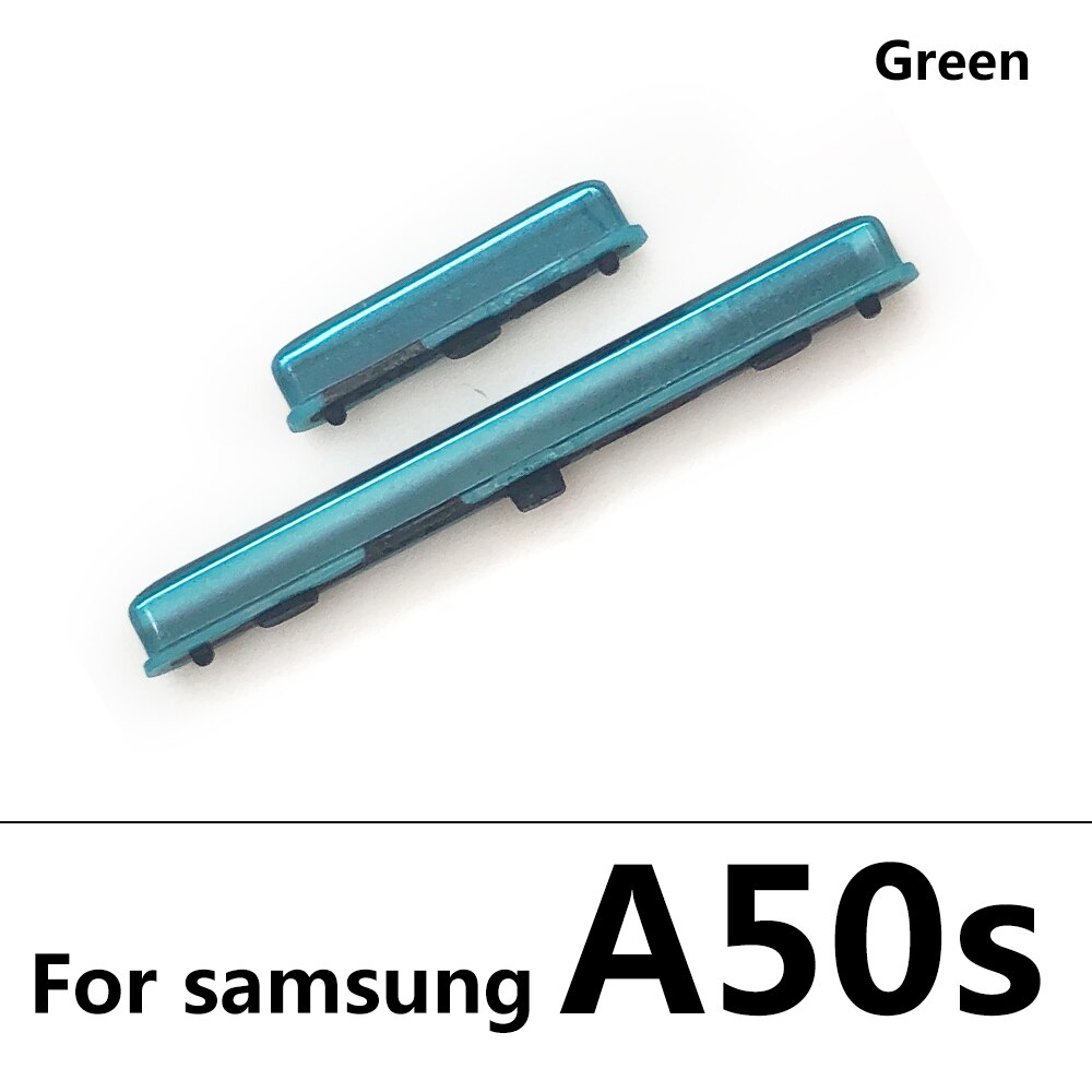 Nueva tecla de encendido lateral + botón de volumen para Samsung A10S, A20S, A21S, A30S, A50S, pieza de repuesto, accesorios de teléfono móvil: A50S Green