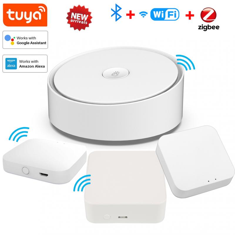 Tuya zigbee 3.0 smart multi-mode gateway hub wifi/bluetooth/zigbee gateway tuya smart home bridge fungerer med google home alexa