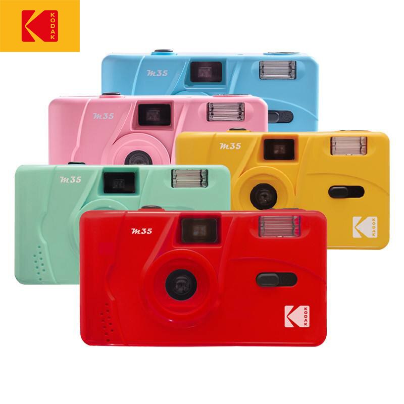 Kodak-cámara de película reutilizable Vintage Retro M35, 35mm, con Flash, de Año , de cumpleaños, favorito del estudiante