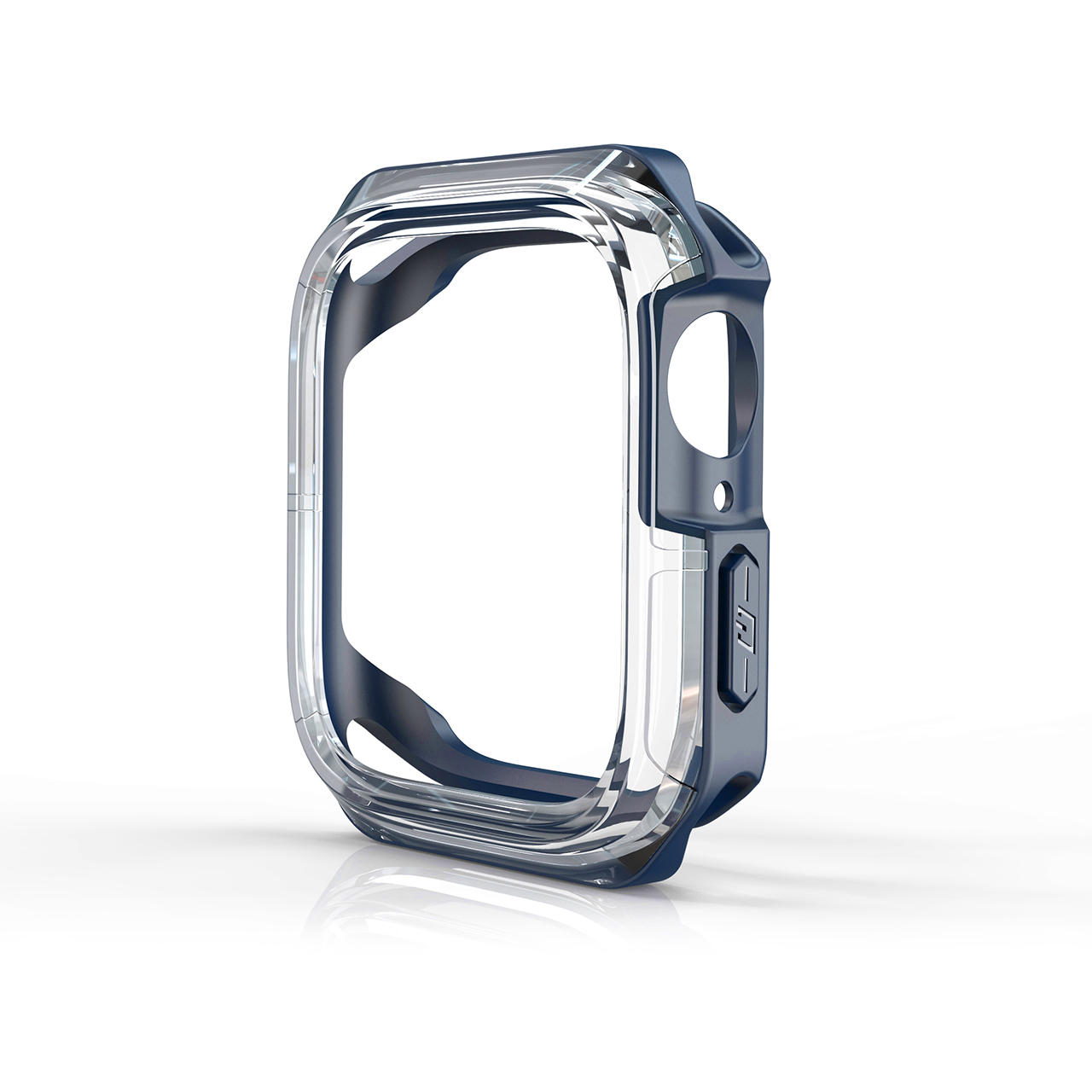 Til hello watch 3 plus etui beskyttelsescover pc+tpu gennemsigtigt tofarvet pansret uretui  h12 dt8 microwear ultra 3 smartwatch: Xs / Lysegrå