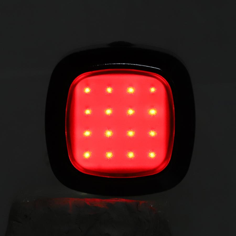 Luz de tráfico ajustable para bicicleta COB luz trasera de advertencia de freno USB de carga impermeable PX6 mini luz de tráfico