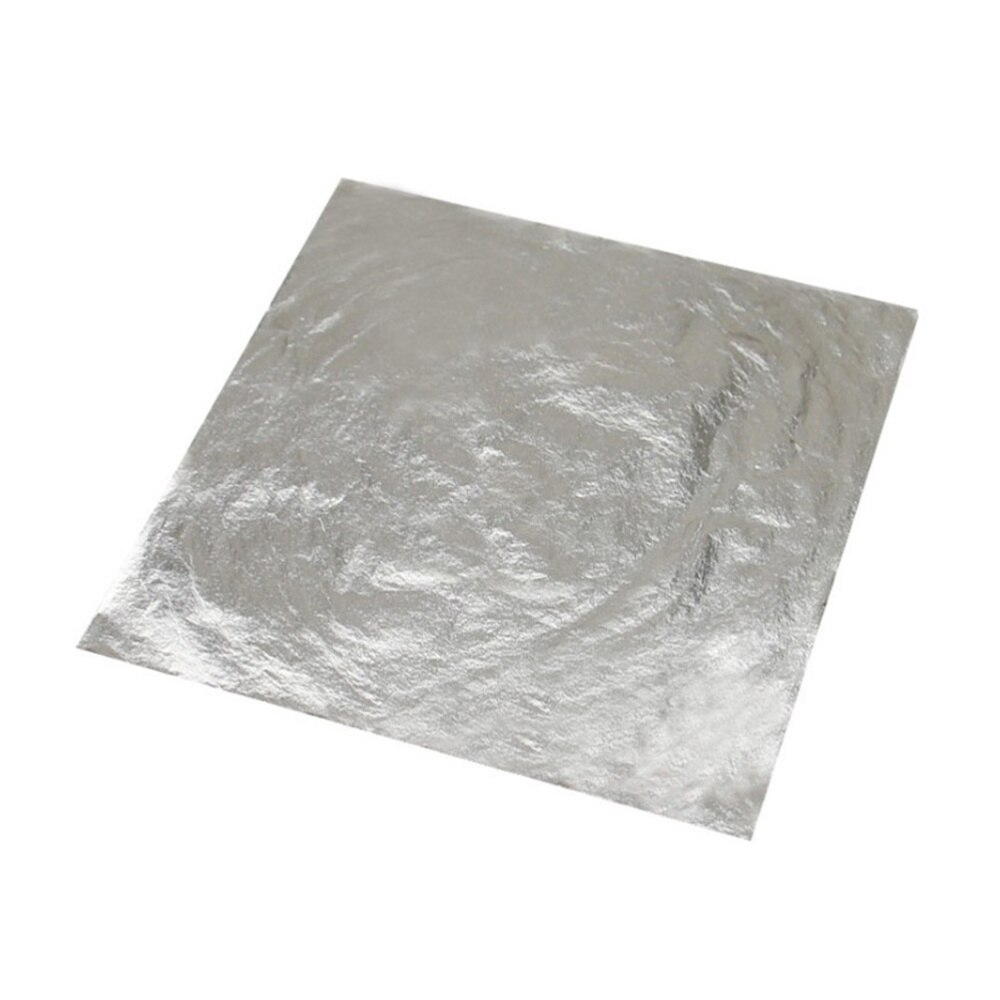 100pcs Gilding Foil Imitation Gold Silver Leaf for DIY Art Crafts Furniture Decoration